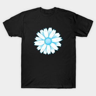 Cool Blue Flower T-Shirt